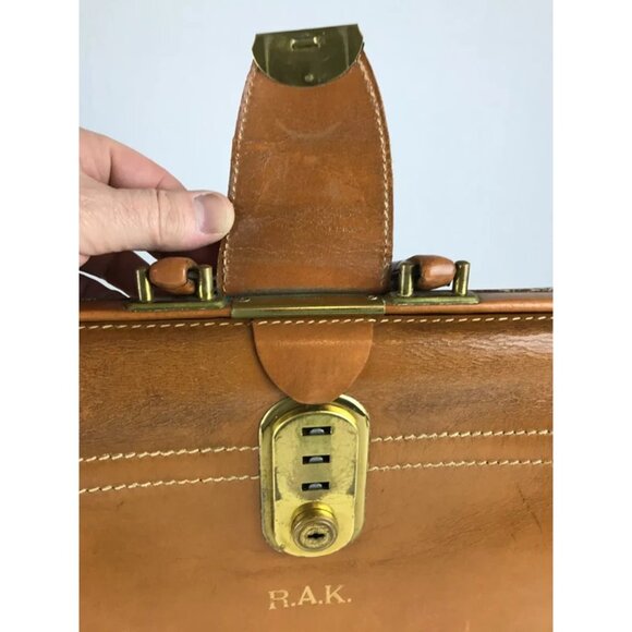 Rexbilt Unisex Adult‎ Brown Leather Top Grain Cowhide Top Handle Briefcase Bag - Picture 7 of 9